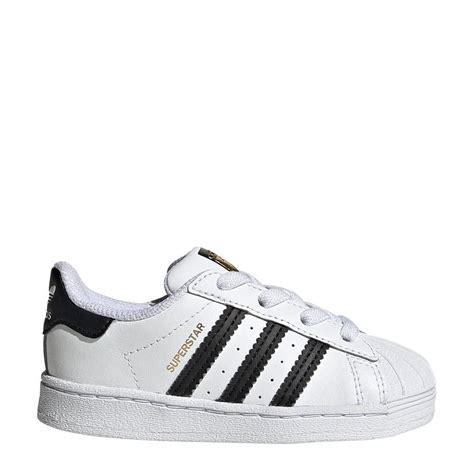 kinderschoenen adidas superstar 1 kleertjes.com|adidas Originals Superstar sneakers wit/zwart .